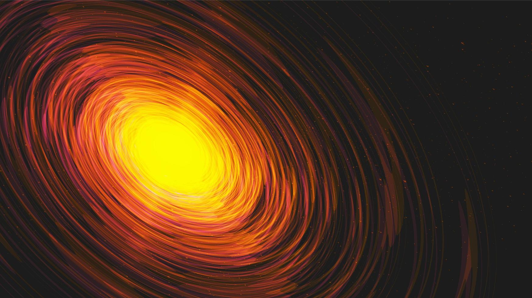 esplosione interstellare sulla galassia background.planet e fisica concept design, illustrazione vettoriale. vettore