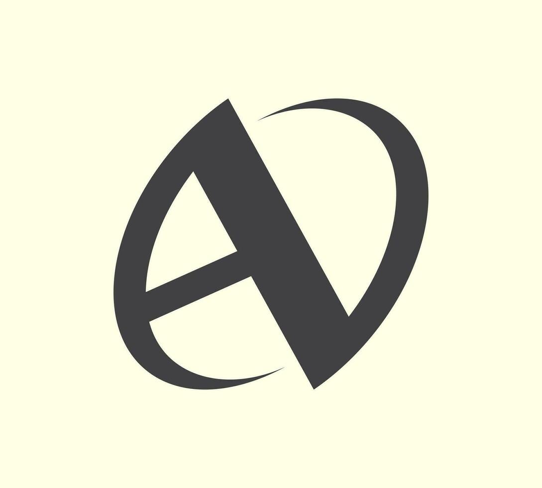 av alfabeto logo design vettore