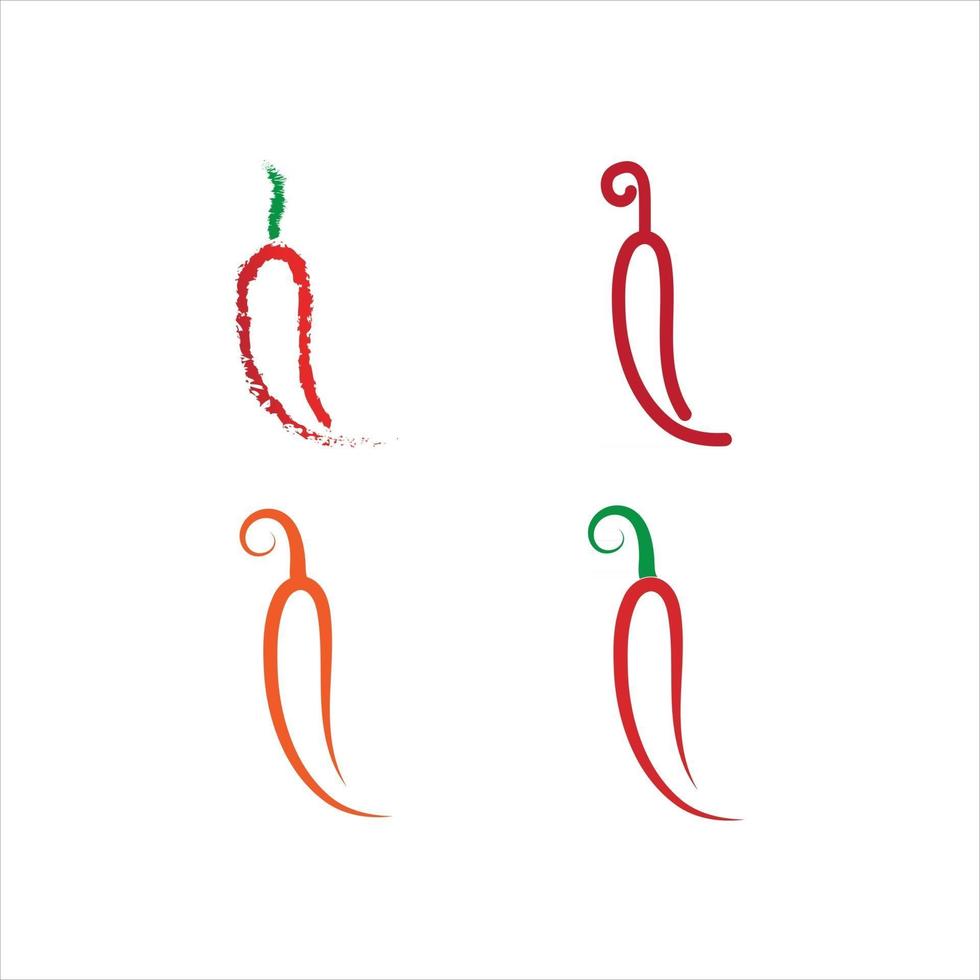 icona di peperoncino rosso peperoncino naturale icona illustrazione vettoriale