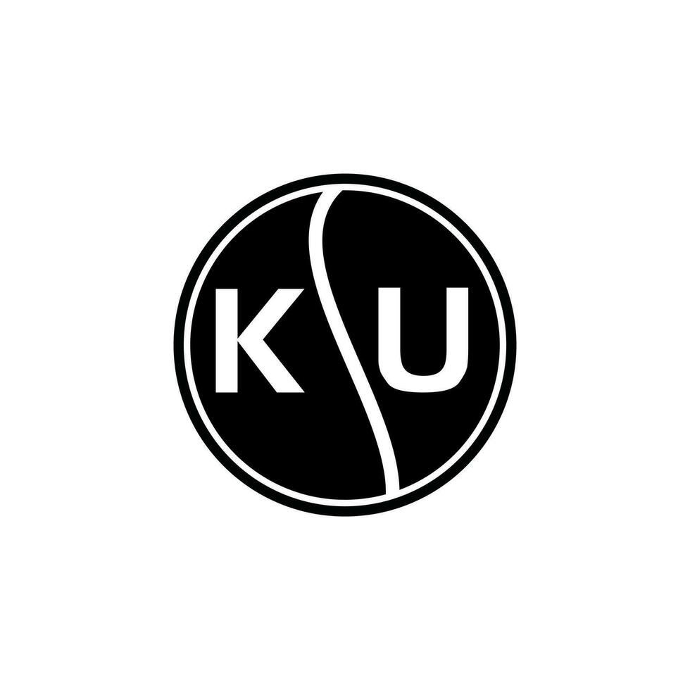 ku lettera logo design.ku creativo iniziale ku lettera logo design. ku creativo iniziali lettera logo concetto. vettore