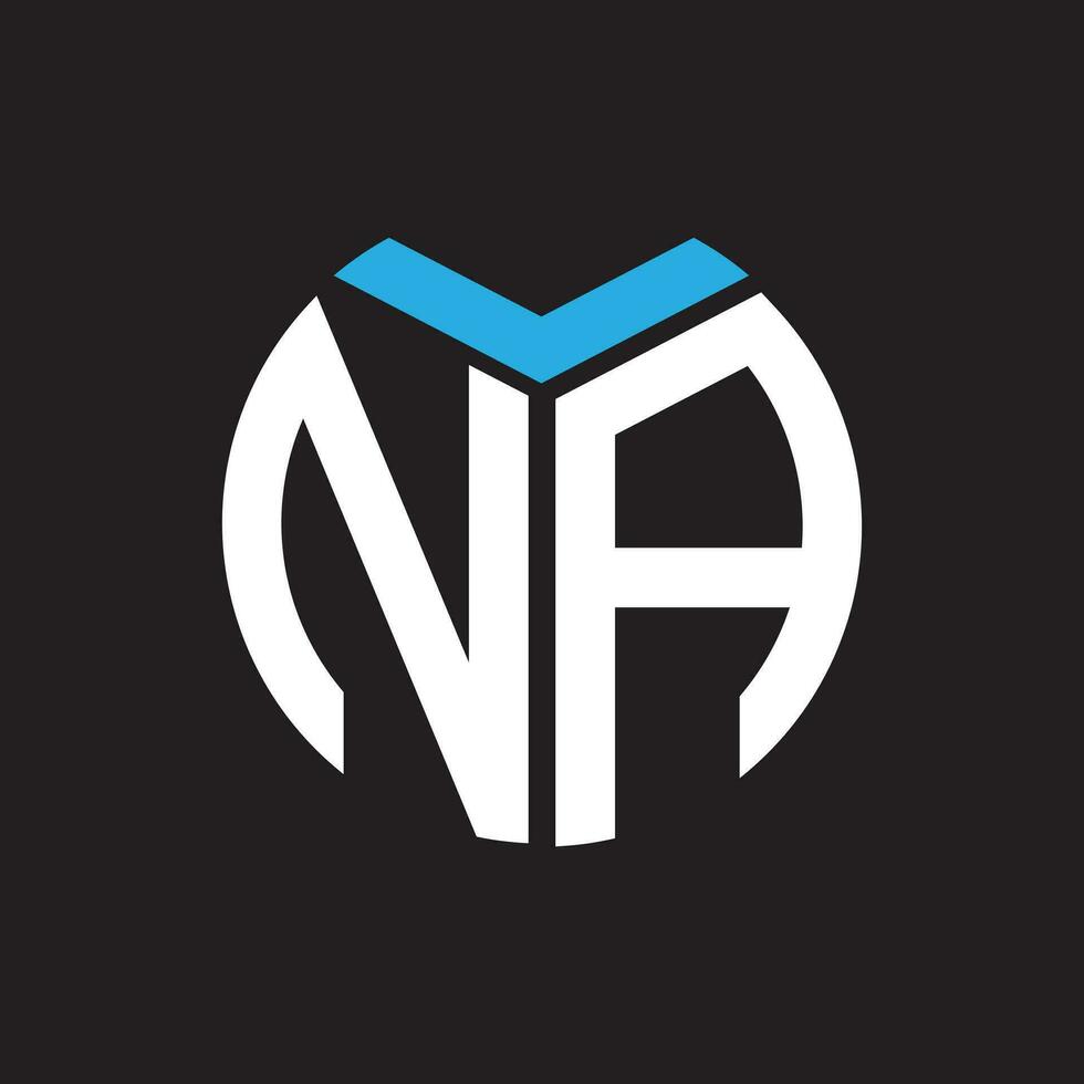 n / A lettera logo design.na creativo iniziale n / A lettera logo design. n / A creativo iniziali lettera logo concetto. vettore