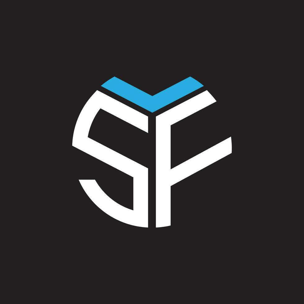 sf lettera logo design.sf creativo iniziale sf lettera logo design. sf creativo iniziali lettera logo concetto. vettore