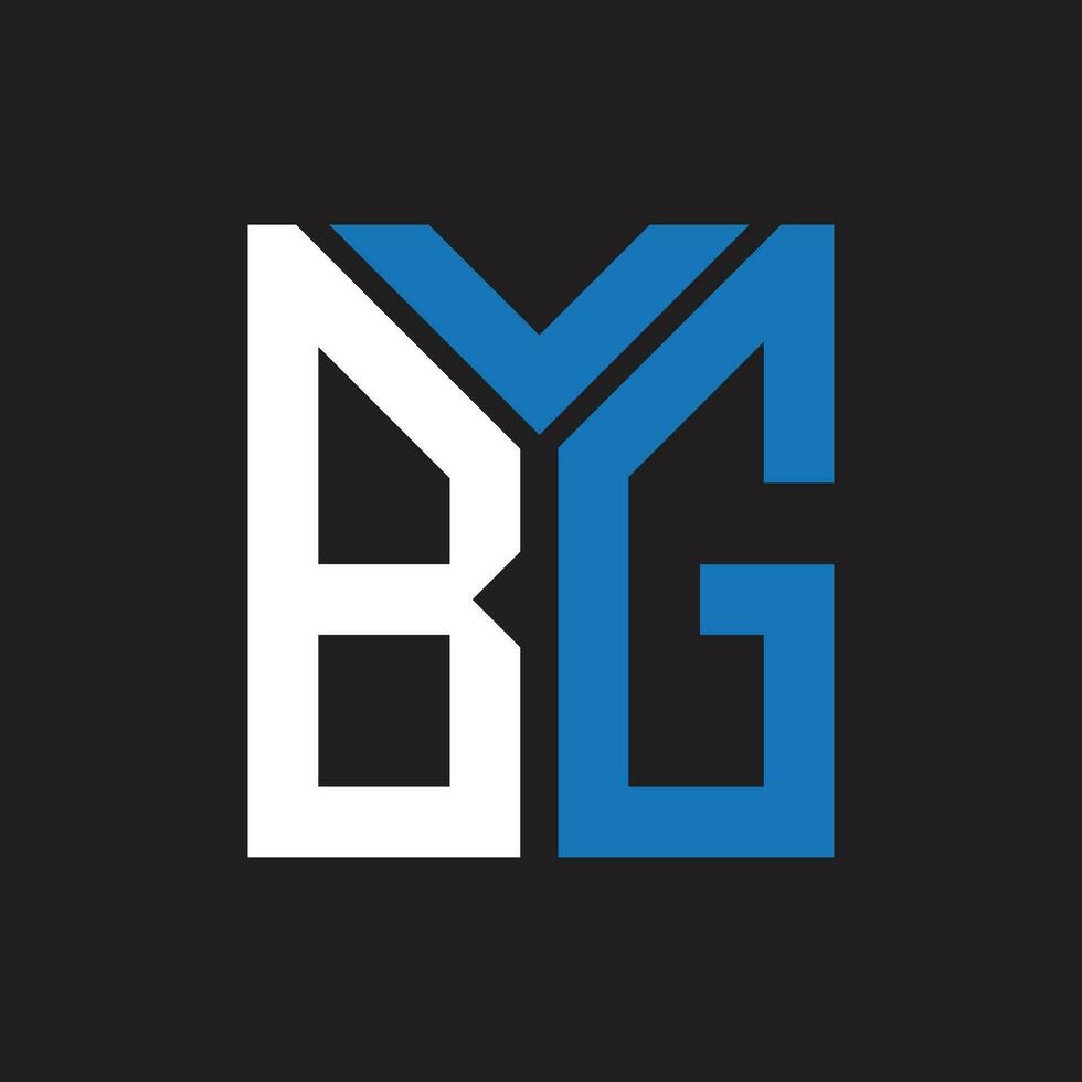 bg lettera logo design.bg creativo iniziale bg lettera logo design. bg creativo iniziali lettera logo concetto. vettore