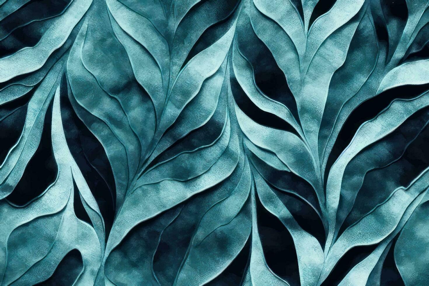 disegno senza soluzione di continuità di moda infinito illustrazione banda ornamentetnia tessile giardino bellissimo ornamentale estate vettore infinito botanico moda colorato ogee , alzavola blu macchia foglie tropicale