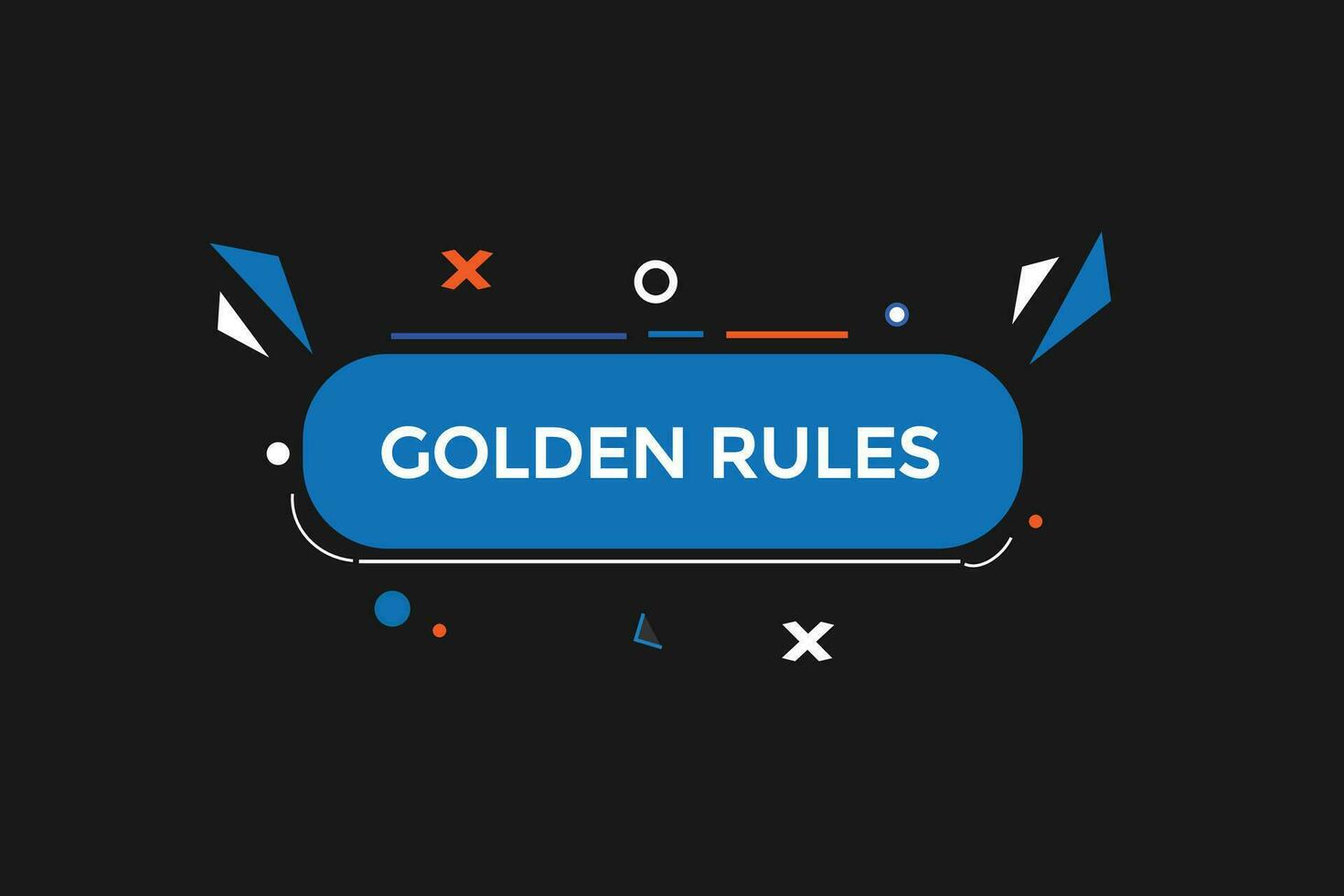 nuovo d'oro regole ,moderno, sito web, clic pulsante, livello, cartello, discorso, bolla striscione, vettore