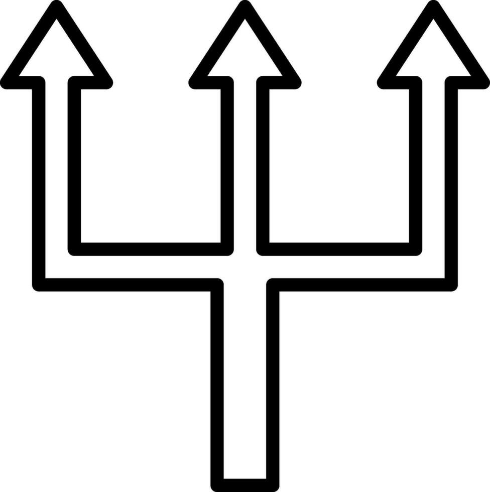 triplicare frecce vettore icona design
