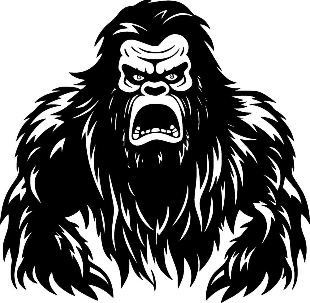 bigfoot - minimalista e piatto logo - vettore illustrazione