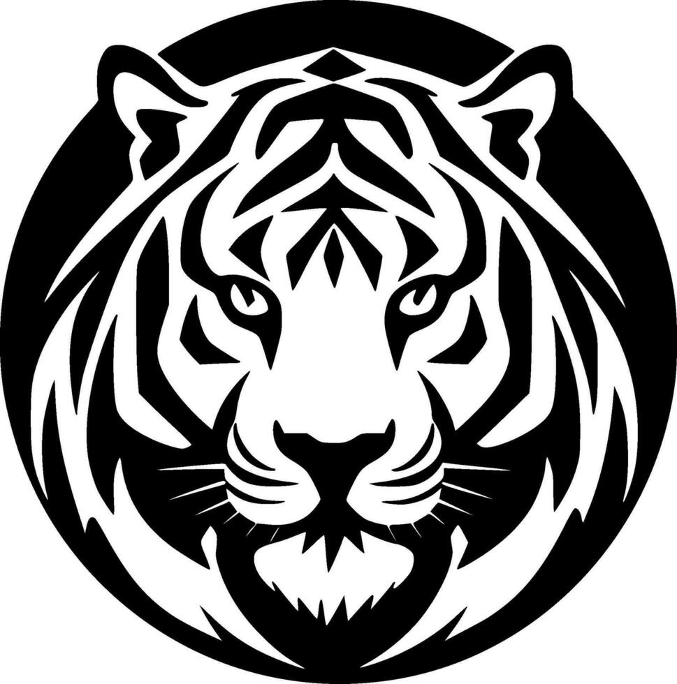 tigre - minimalista e piatto logo - vettore illustrazione