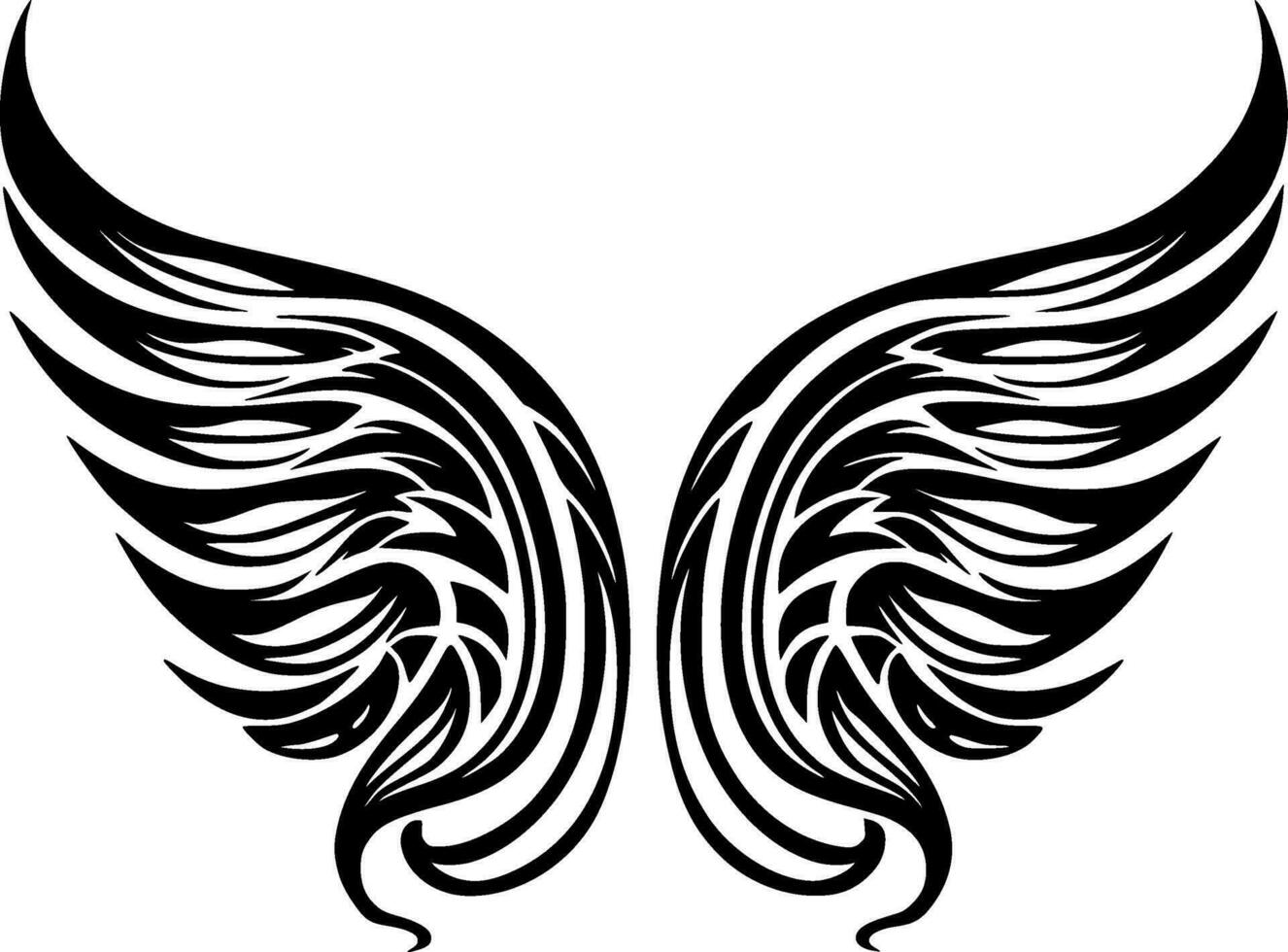 angelo Ali, nero e bianca vettore illustrazione