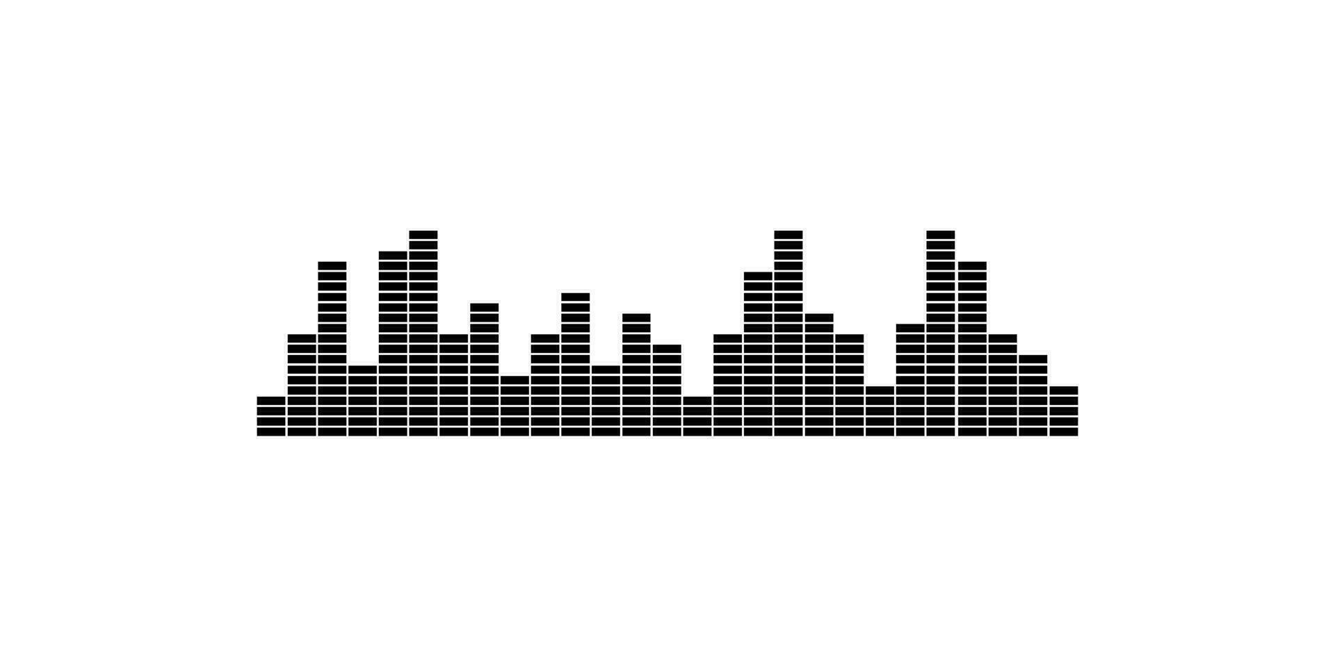 grafico equalizzatore, suono onda musica volume icona simbolo per logo, app, pittogramma, sito web o grafico design elemento. vettore illustrazione