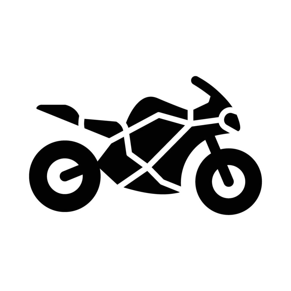 motociclo vettore glifo icona per personale e commerciale uso.
