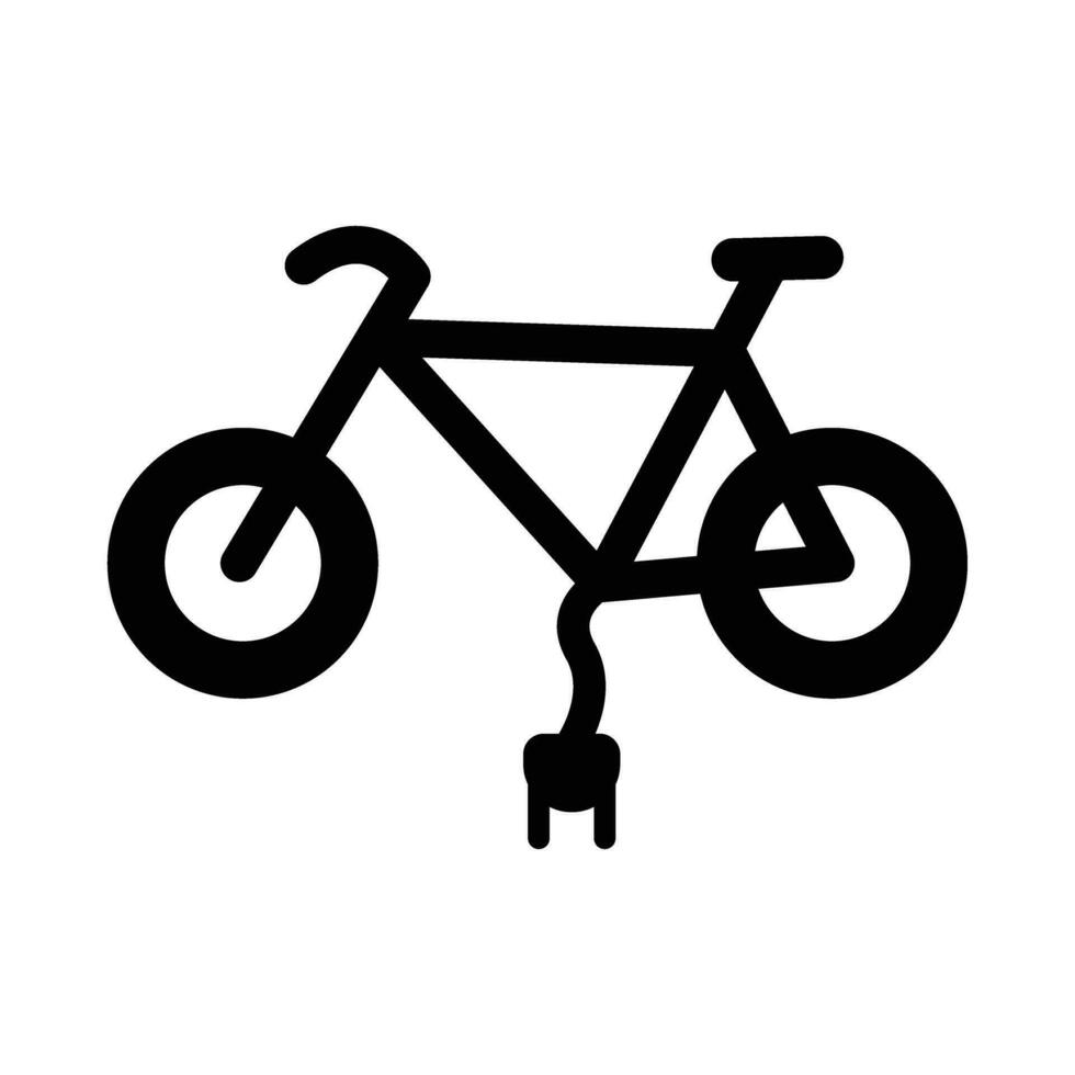 elettrico bicicletta vettore glifo icona per personale e commerciale uso.