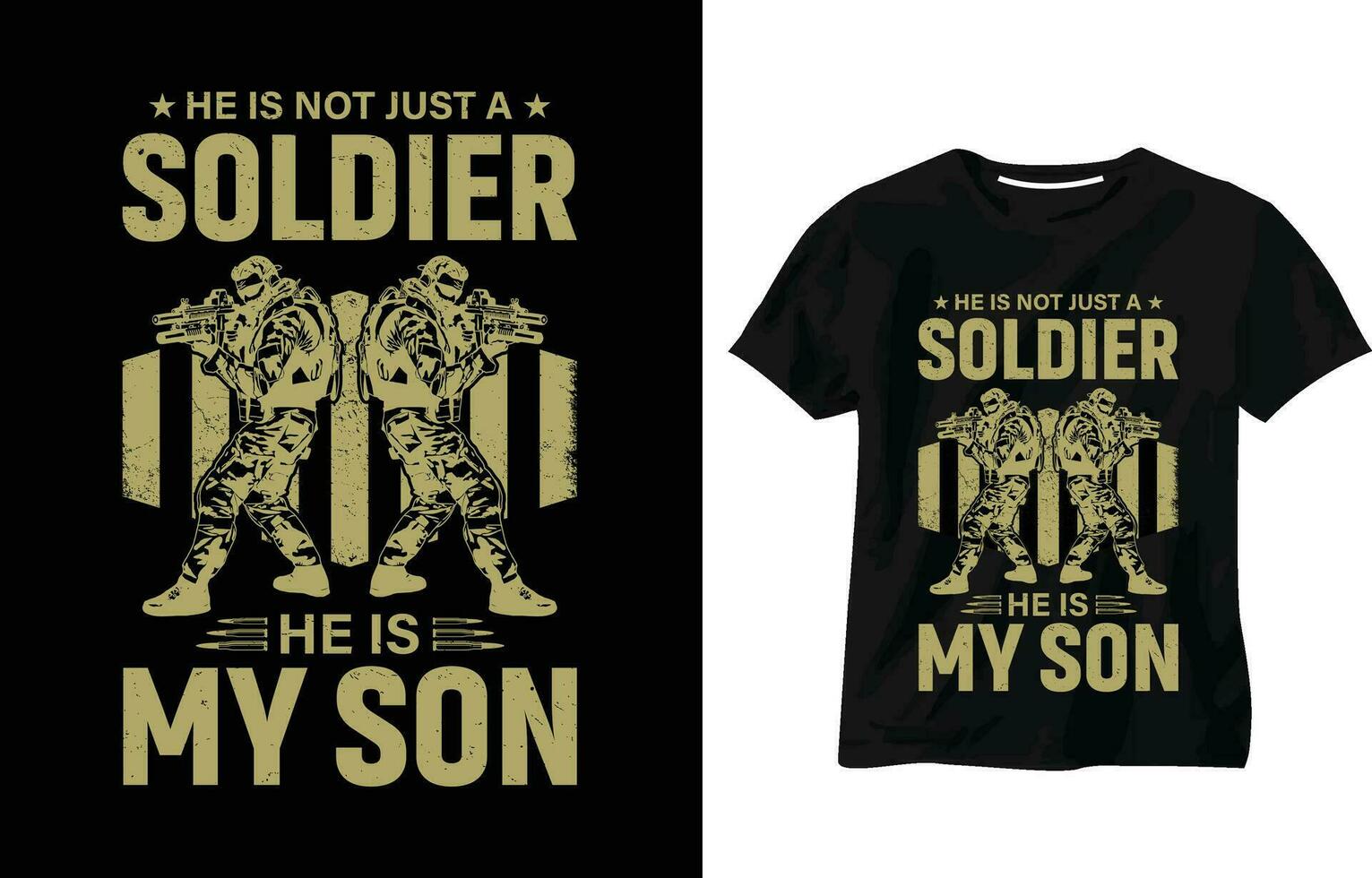 lui è non appena un' soldato lui è mio figlio t camicia disegno, soldato Vintage ▾ t camicia, noi bandiera, militare, soldato, pistola, patriottico, veterano t camicia disegno, Stati Uniti d'America veterano maglietta design modello vettore