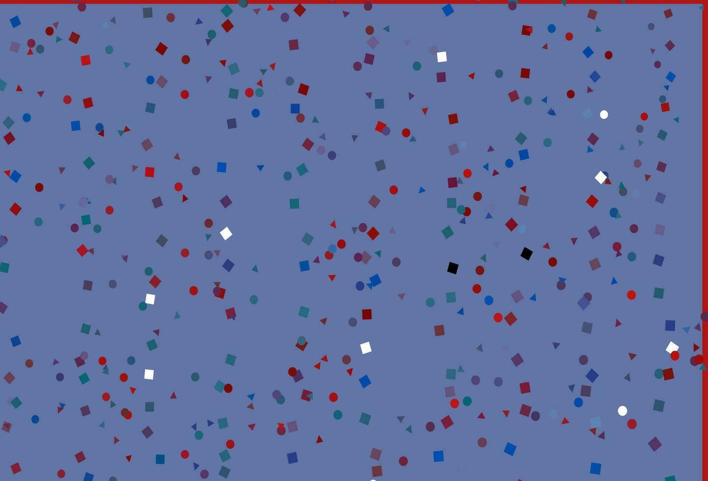 sfondo vettoriale azzurro, rosso con linee, cerchi, rombi.