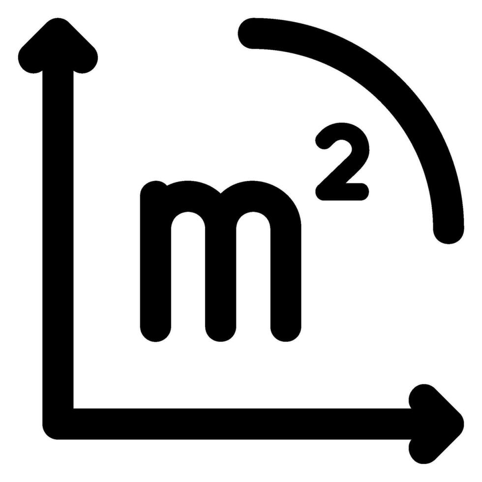 icona del glifo del misuratore vettore