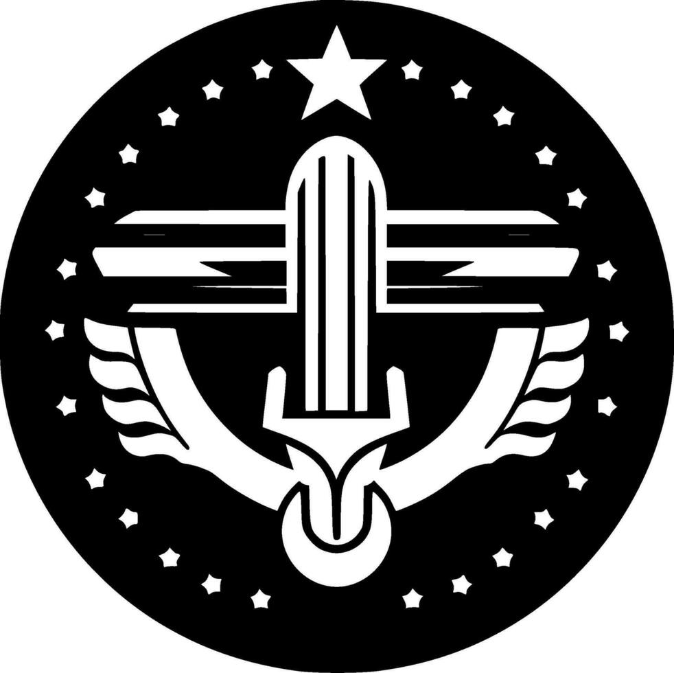 militare - alto qualità vettore logo - vettore illustrazione ideale per maglietta grafico