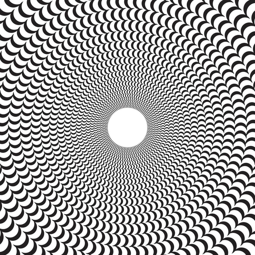 astratto turbine sfondo. ottico illusione spirale sfondo vettore