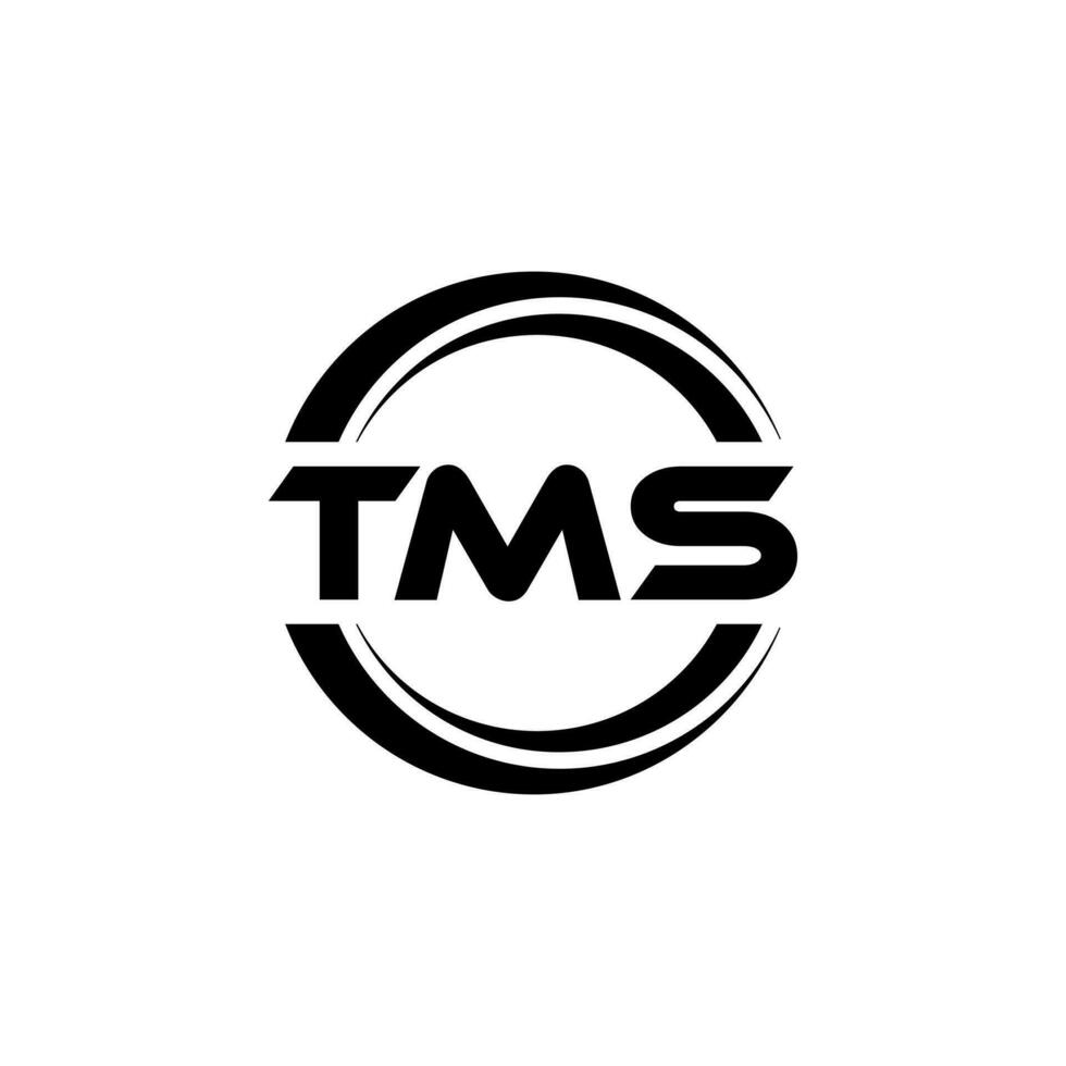 tms logo disegno, ispirazione per un' unico identità. moderno eleganza e creativo design. filigrana il tuo successo con il Impressionante Questo logo. vettore