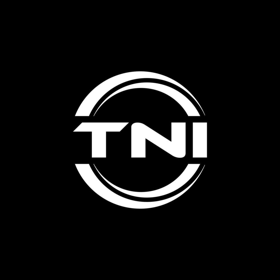 tni logo disegno, ispirazione per un' unico identità. moderno eleganza e creativo design. filigrana il tuo successo con il Impressionante Questo logo. vettore