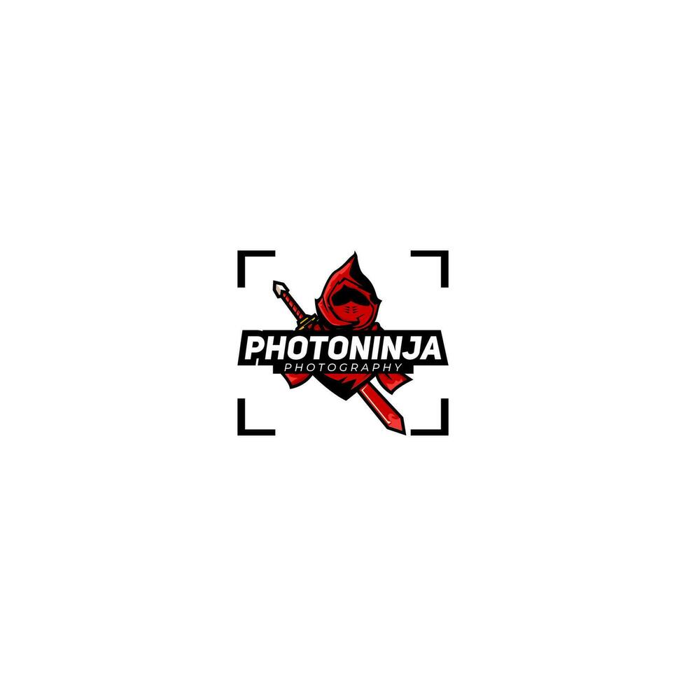 fotoninja studio logo design vettore