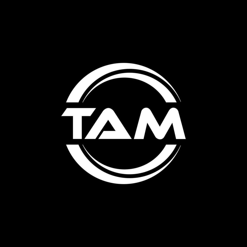 tam logo disegno, ispirazione per un' unico identità. moderno eleganza e creativo design. filigrana il tuo successo con il Impressionante Questo logo. vettore