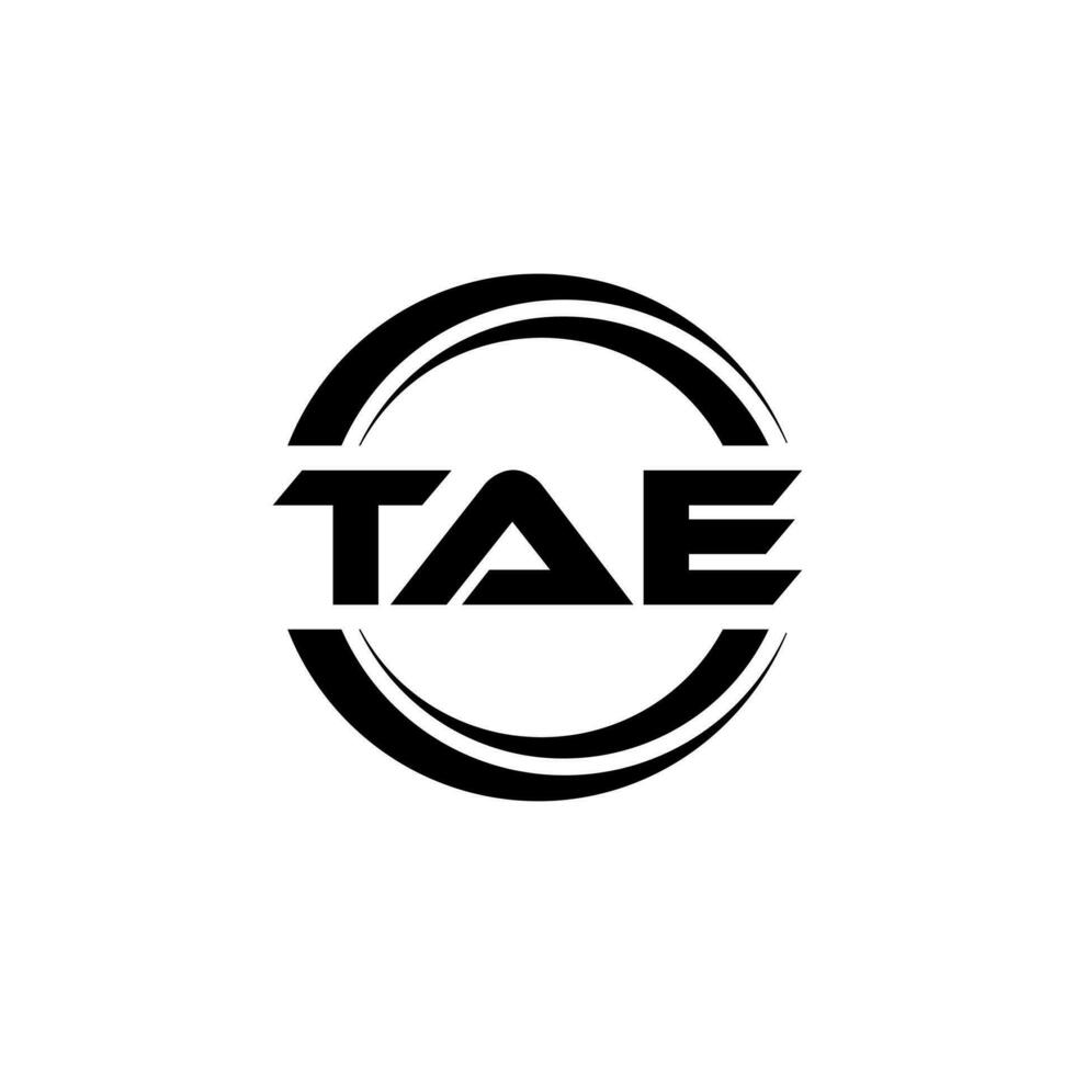 tae logo disegno, ispirazione per un' unico identità. moderno eleganza e creativo design. filigrana il tuo successo con il Impressionante Questo logo. vettore