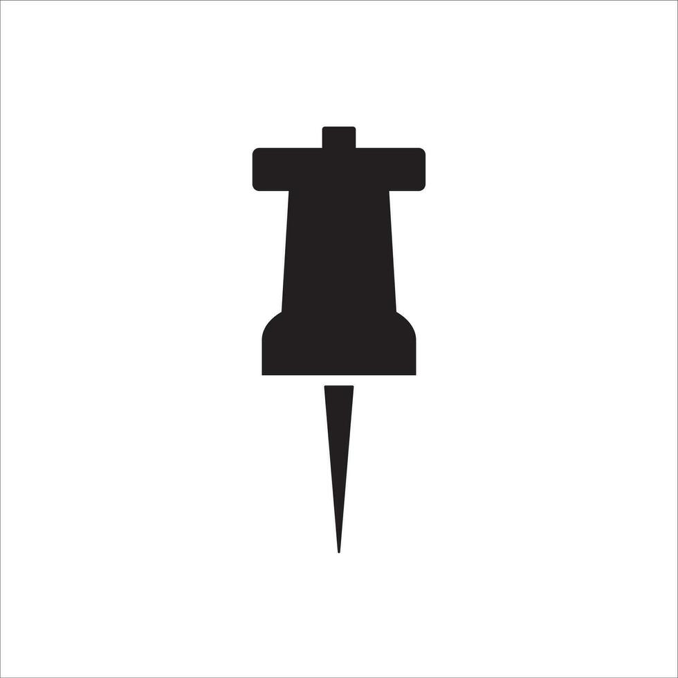 spingere perno icona vettore illustrazione simbolo