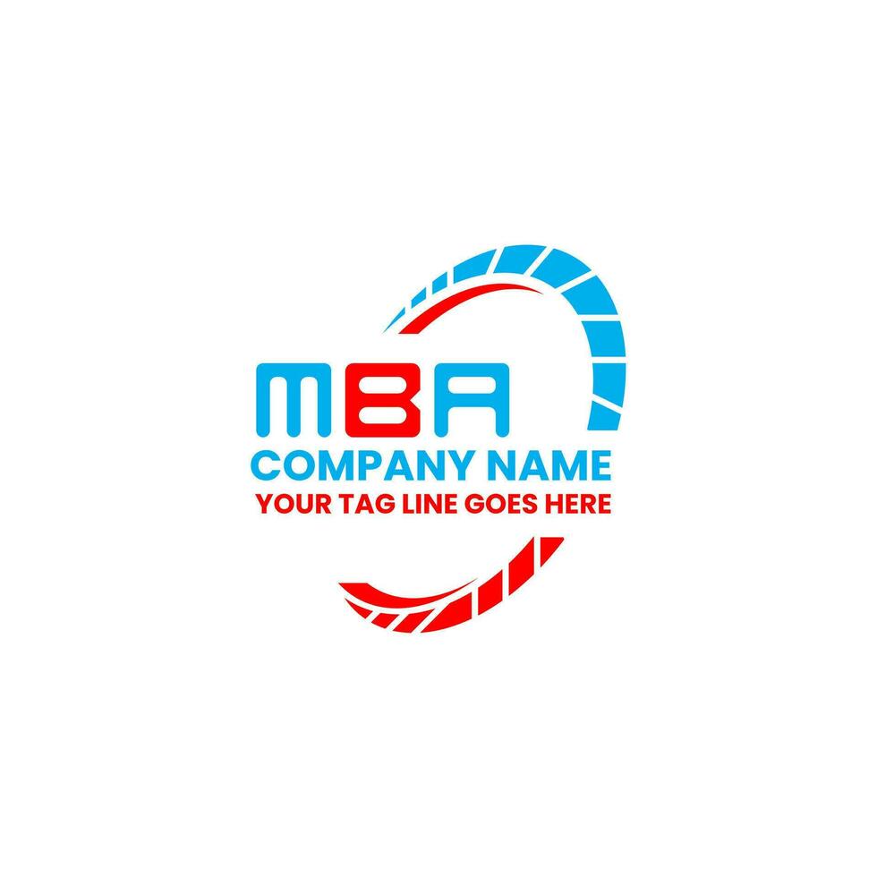 mba lettera logo creativo design con vettore grafico, mba semplice e moderno logo. mba lussuoso alfabeto design