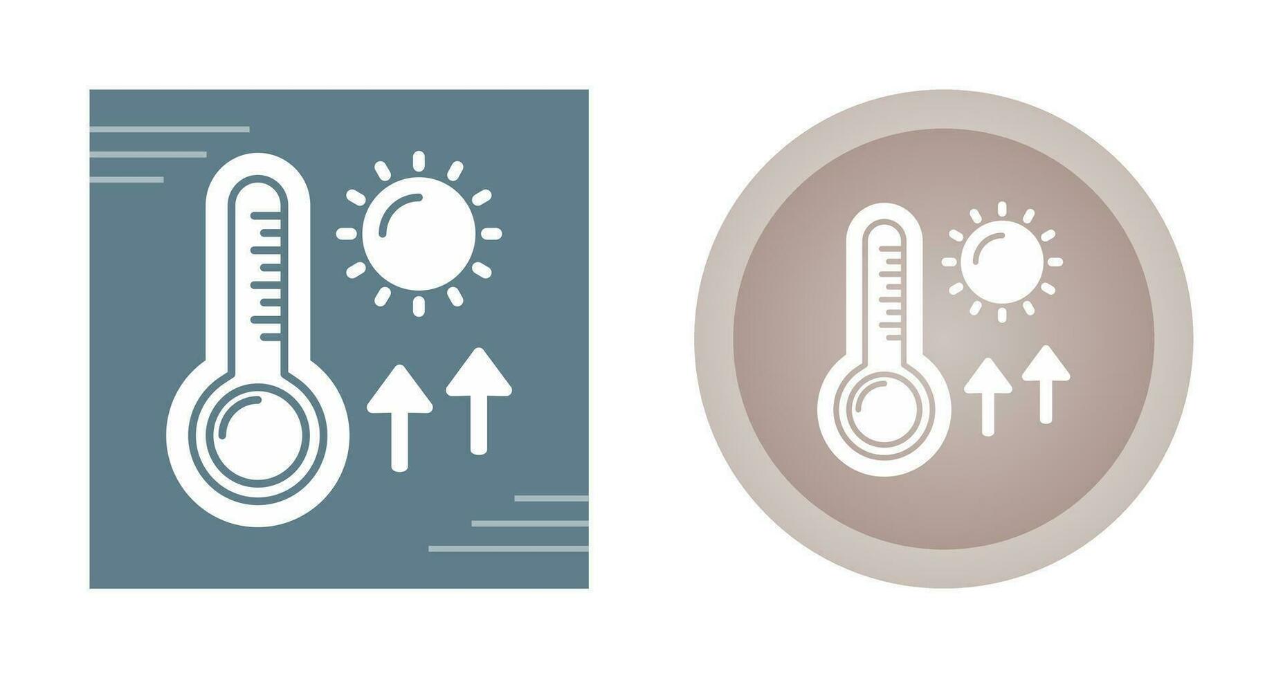 alto temperature vettore icona