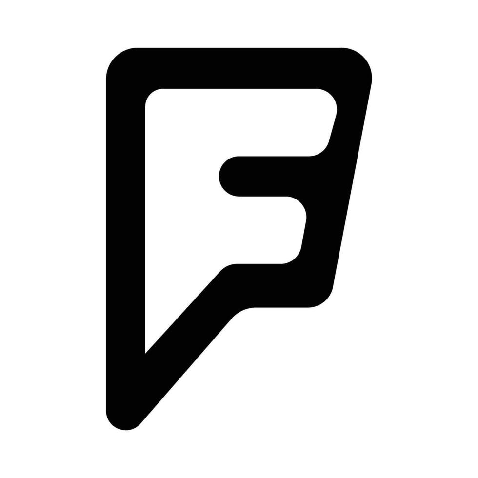 foursquare vettore glifo icona per personale e commerciale uso.