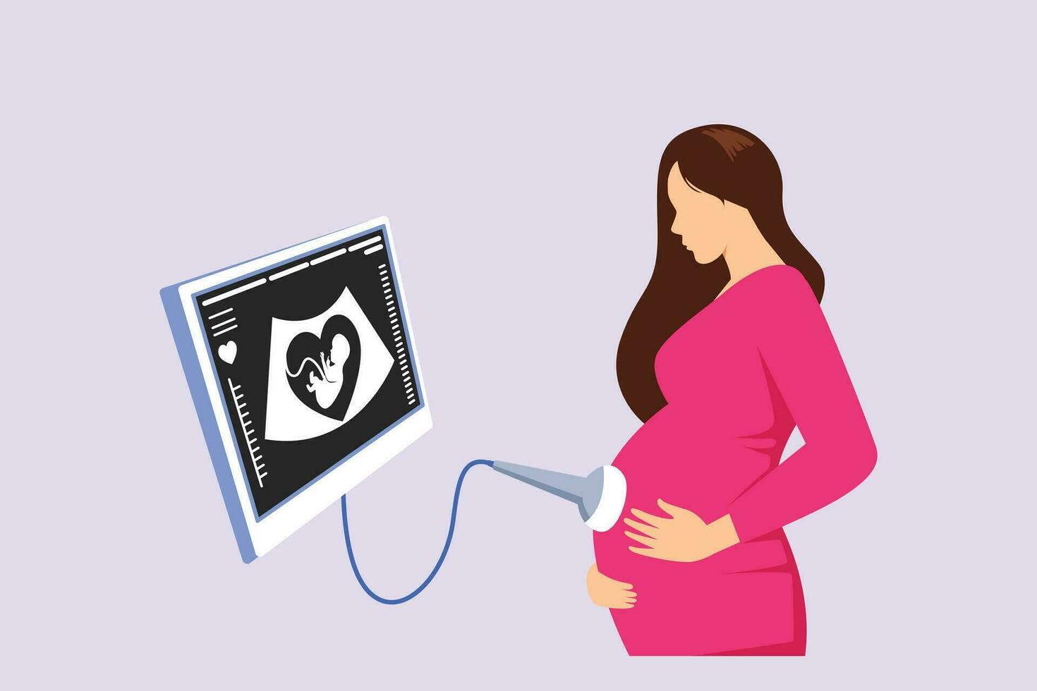 gravidanza e infantile perdita consapevolezza mese concetto. colorato piatto vettore illustrazione isolato.