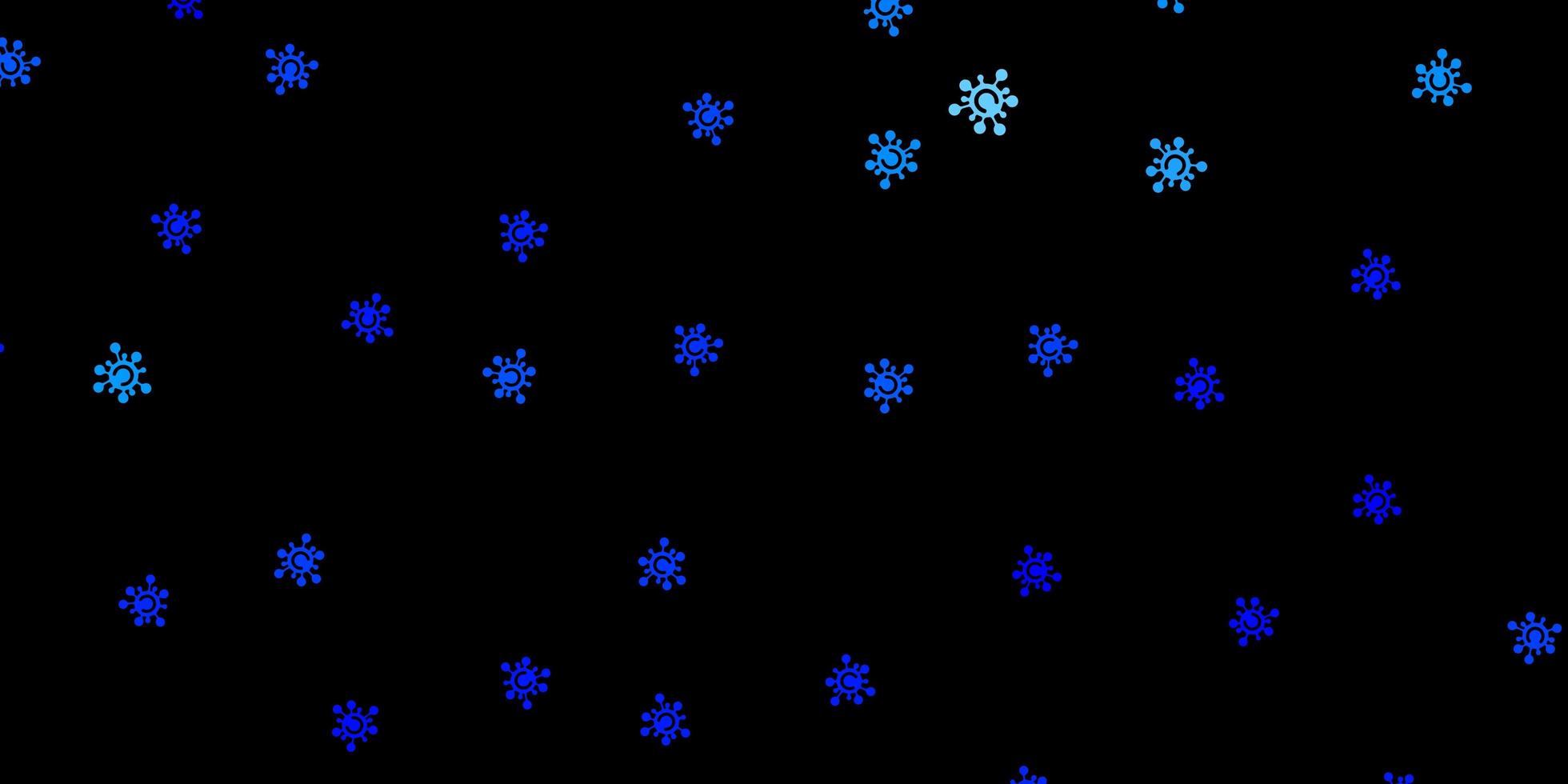 modello vettoriale blu scuro con segni di influenza.