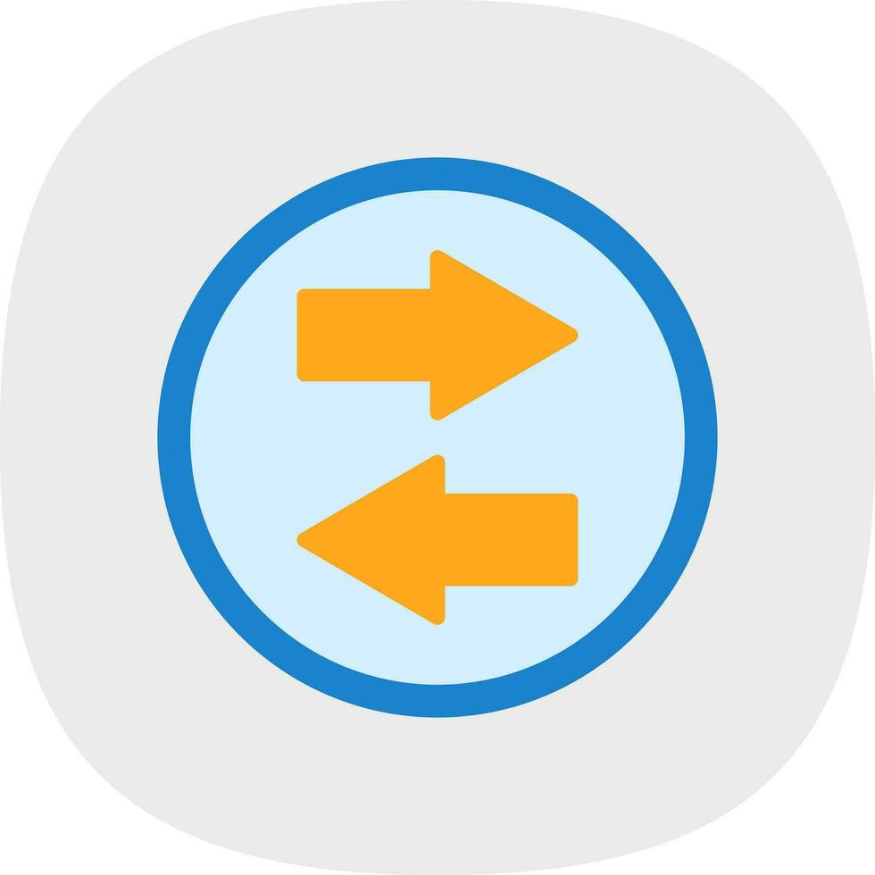Due modo freccia vettore icona design