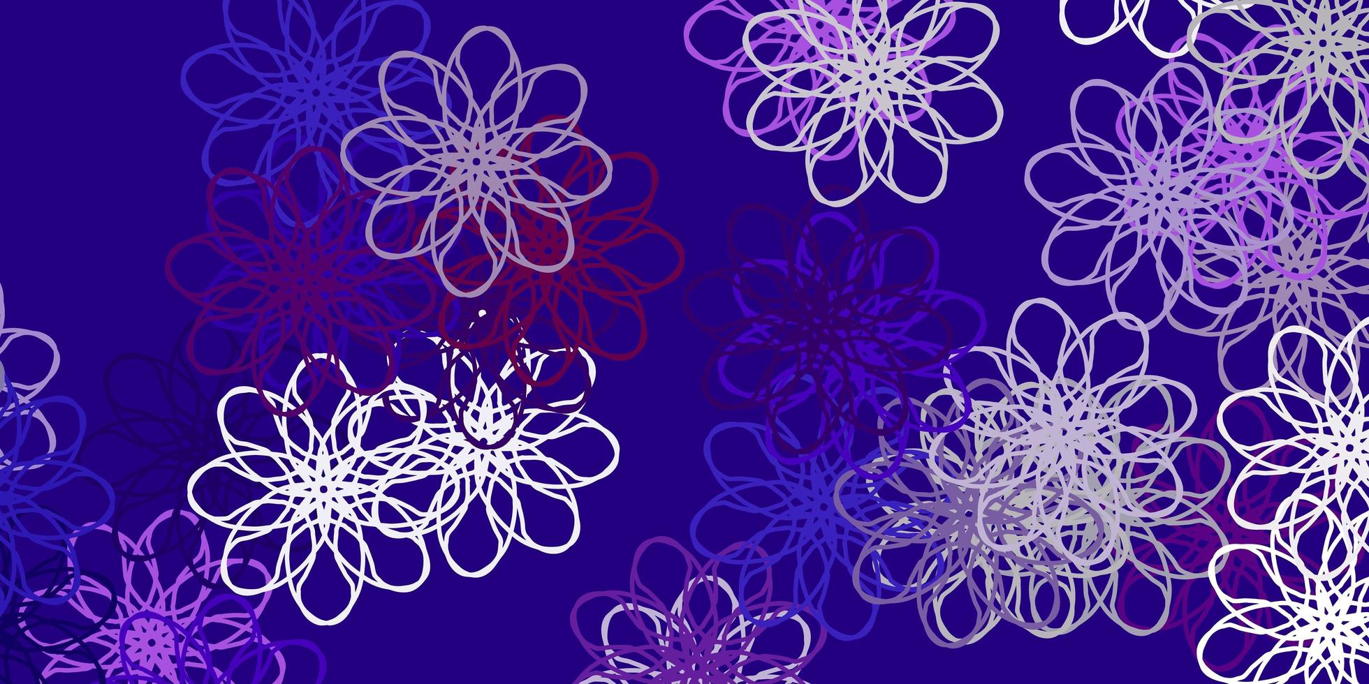 layout naturale vettoriale viola chiaro con fiori.