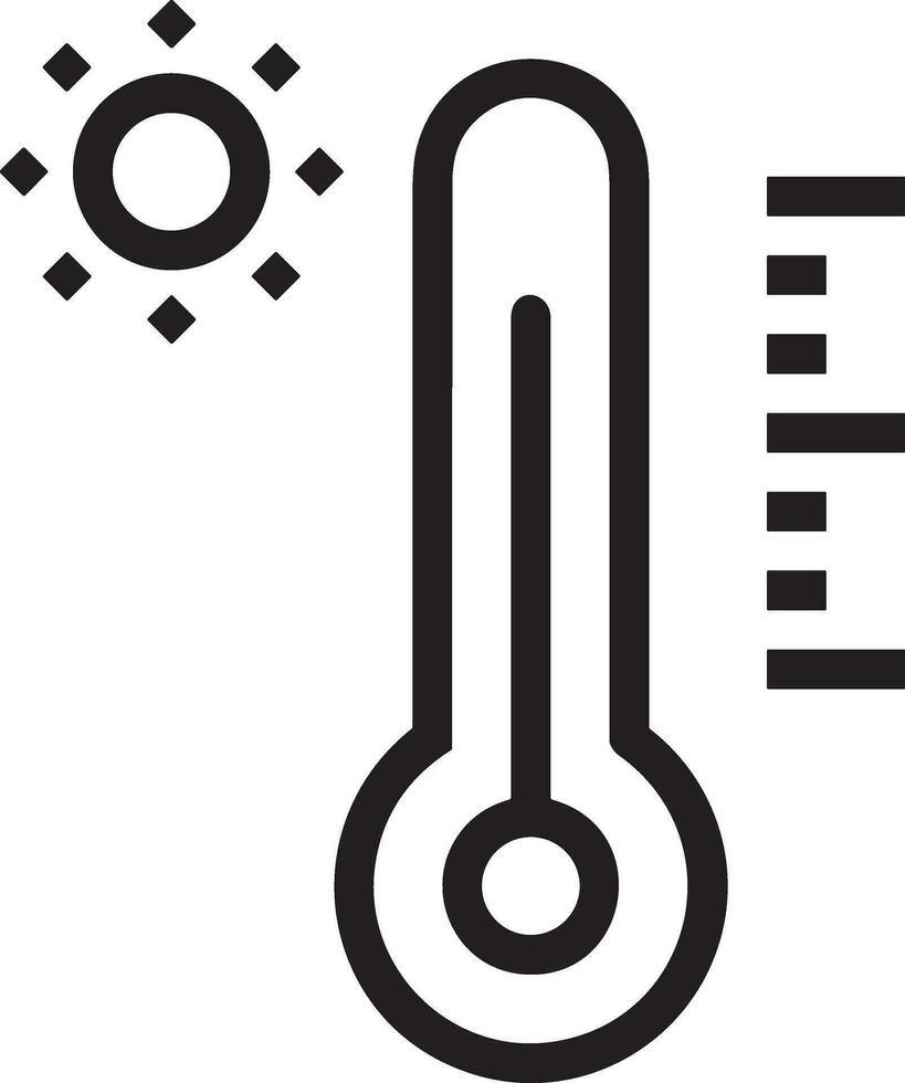 termometro medicina icona simbolo Immagine vettore. illustrazione di il temperatura freddo e caldo misurare attrezzo design immagine.eps 10 vettore