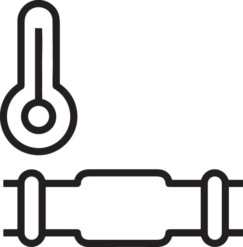 termometro medicina icona simbolo Immagine vettore. illustrazione di il temperatura freddo e caldo misurare attrezzo design immagine.eps 10 vettore