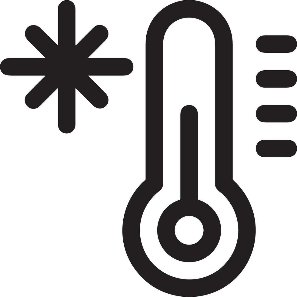 termometro medicina icona simbolo Immagine vettore. illustrazione di il temperatura freddo e caldo misurare attrezzo design immagine.eps 10 vettore