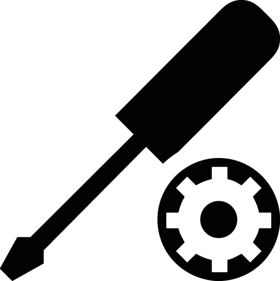Cacciavite riparazione icona simbolo vettore Immagine. illustrazione di il fix kit di strumenti design Immagine. eps 10