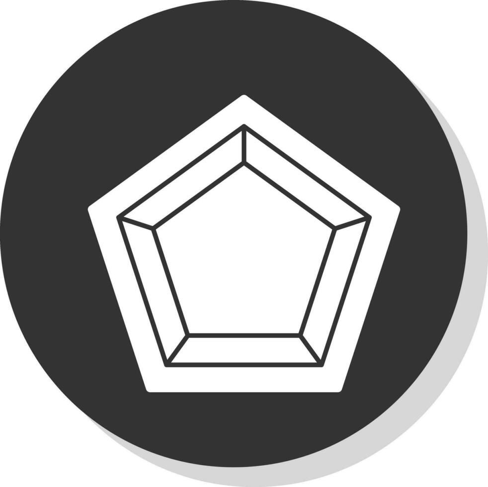 pentagono vettore icona design