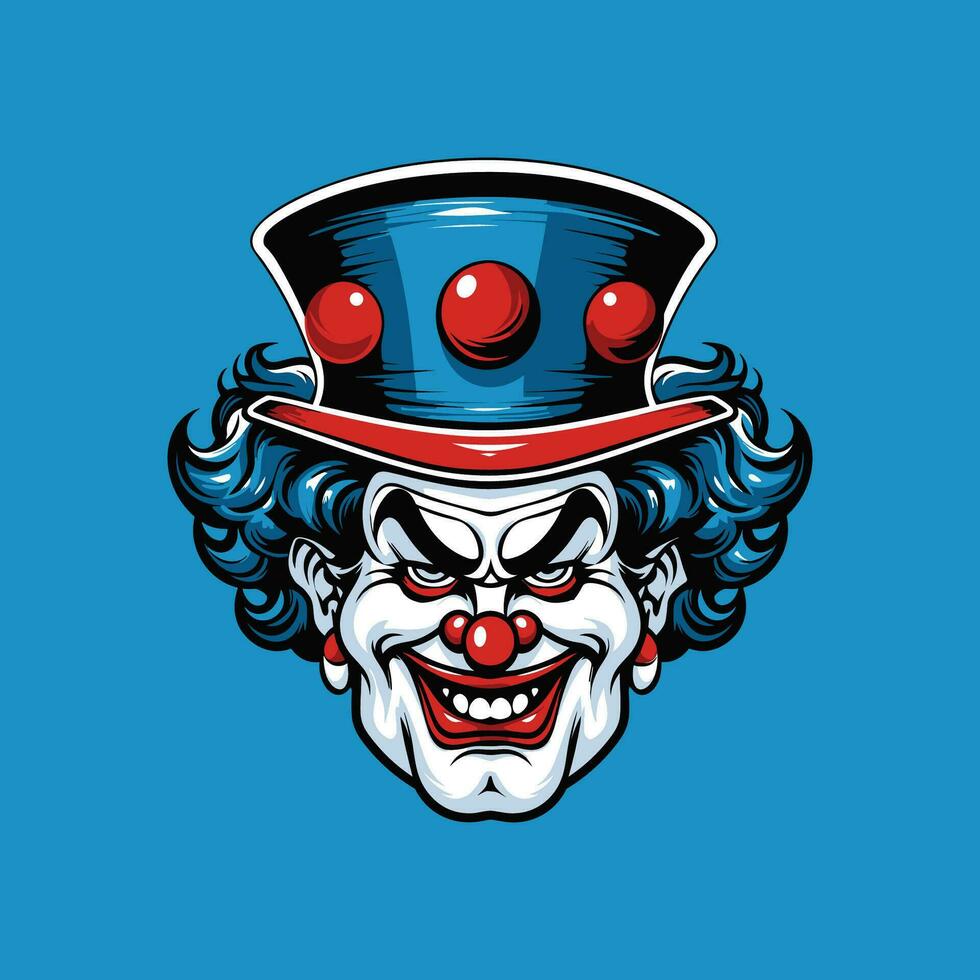 vettore illustrazione di un' allegro portafortuna clown