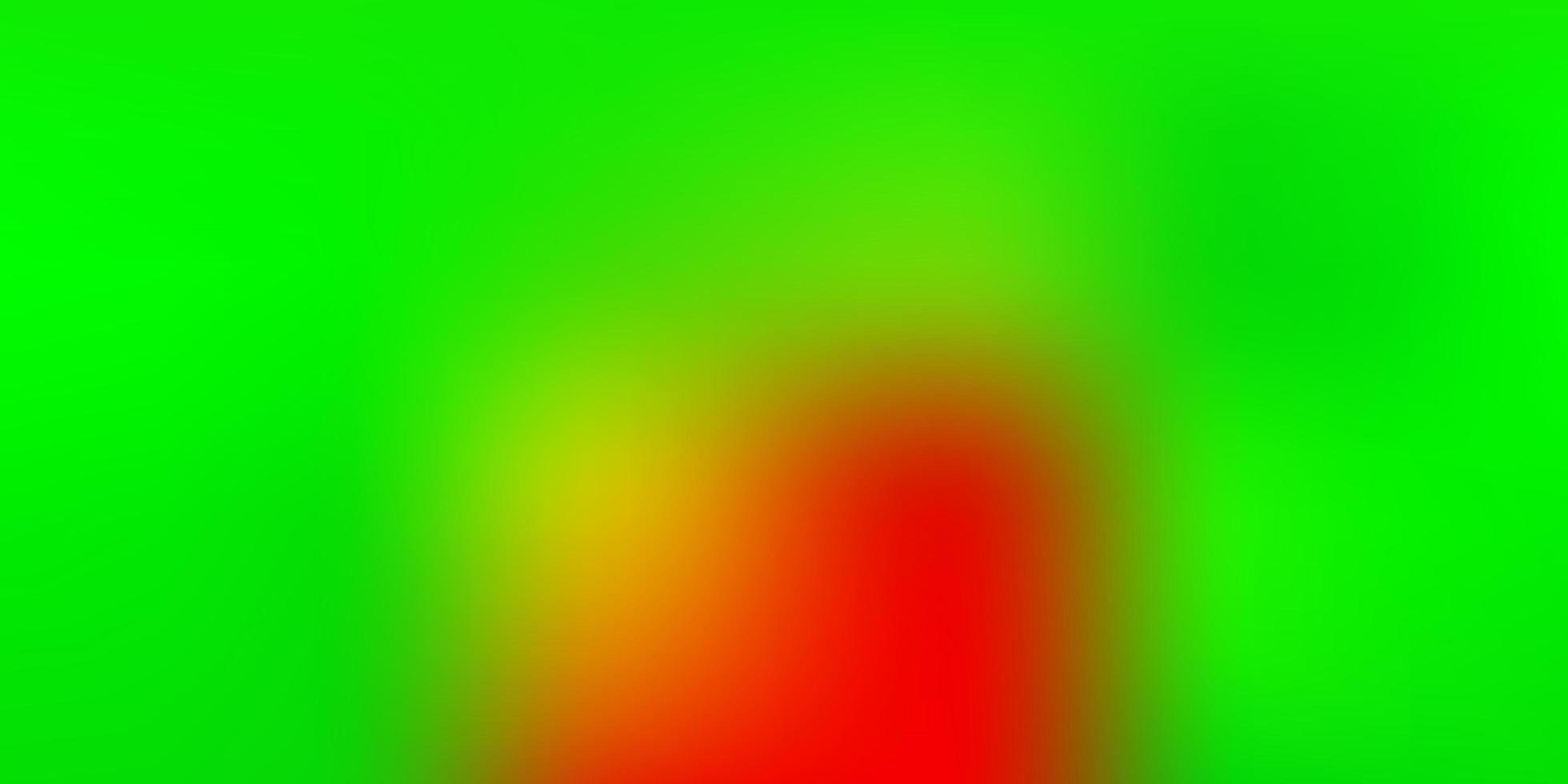 layout di sfocatura gradiente vettoriale verde chiaro, rosso.