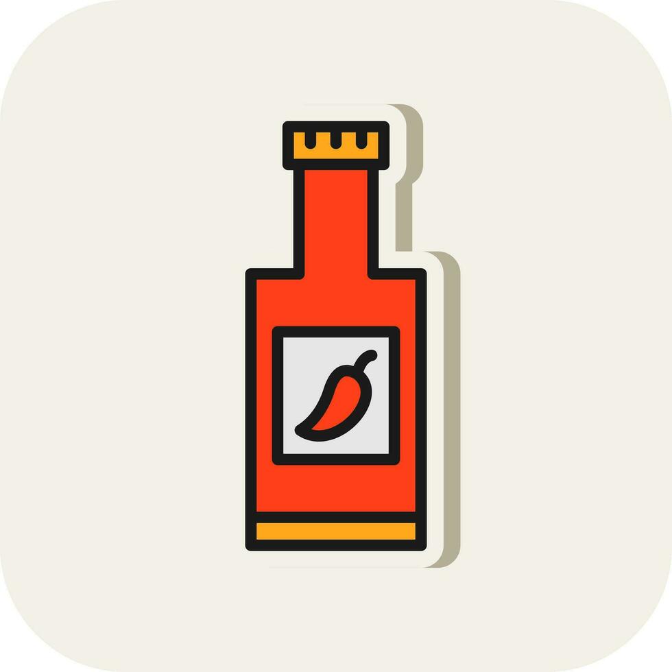 chili salsa vettore icona design