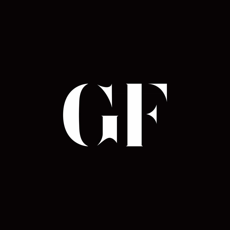 modello di progettazione del logo iniziale della lettera del logo gf vettore