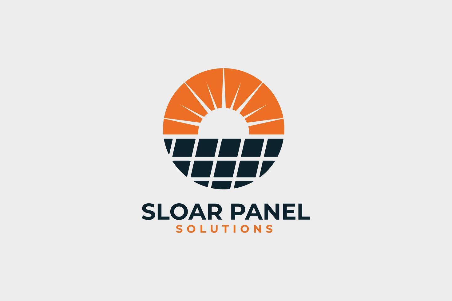 solare pannello logo e icona vettore