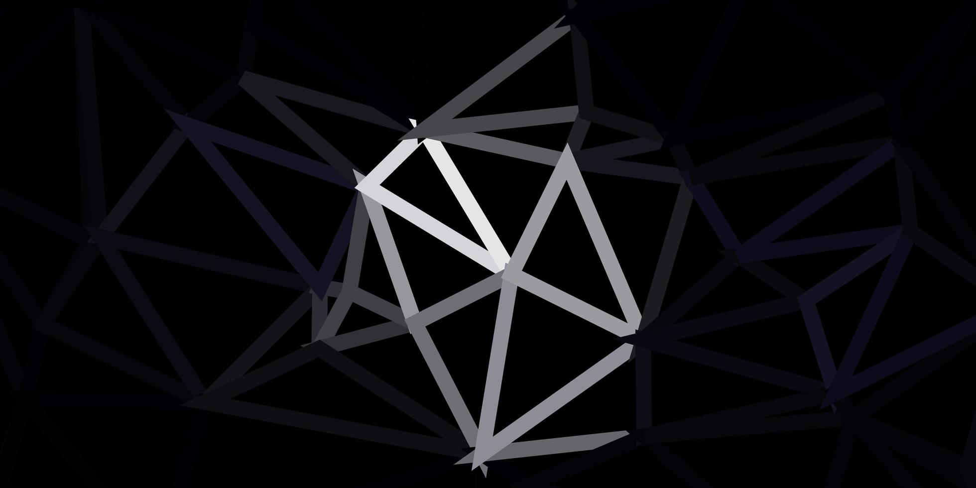modello triangolo astratto di vettore grigio scuro.