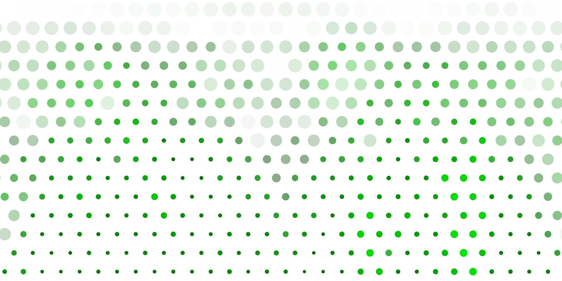 sfondo vettoriale verde chiaro con bolle.