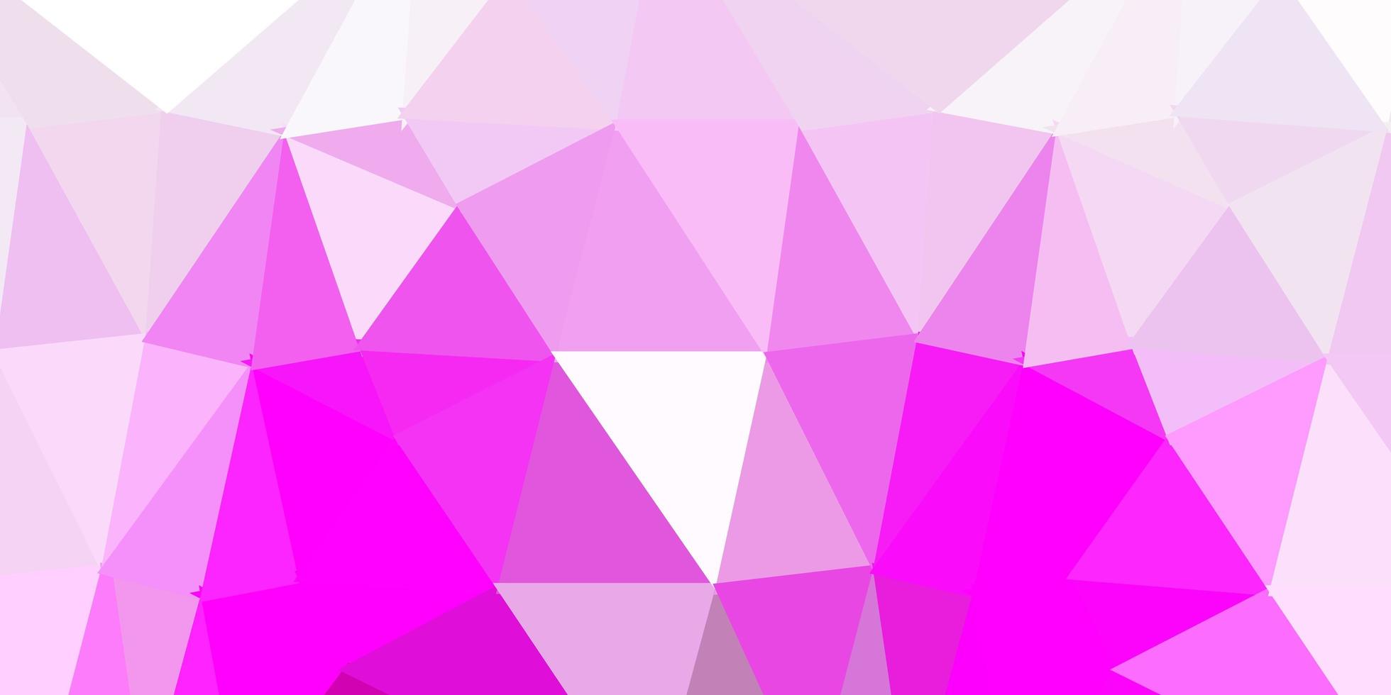 layout di triangolo poli vettoriale viola chiaro, rosa.