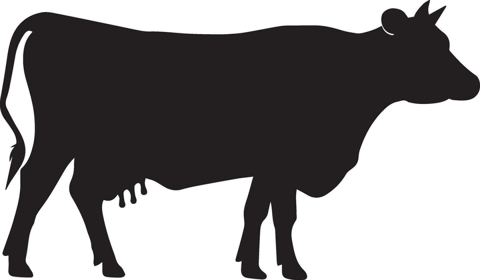 bestiame vettore silhouette illustrazione nero colore