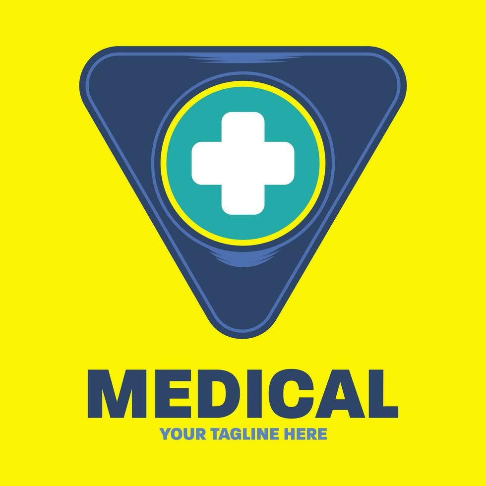 creativo medico moderno logo design vettore