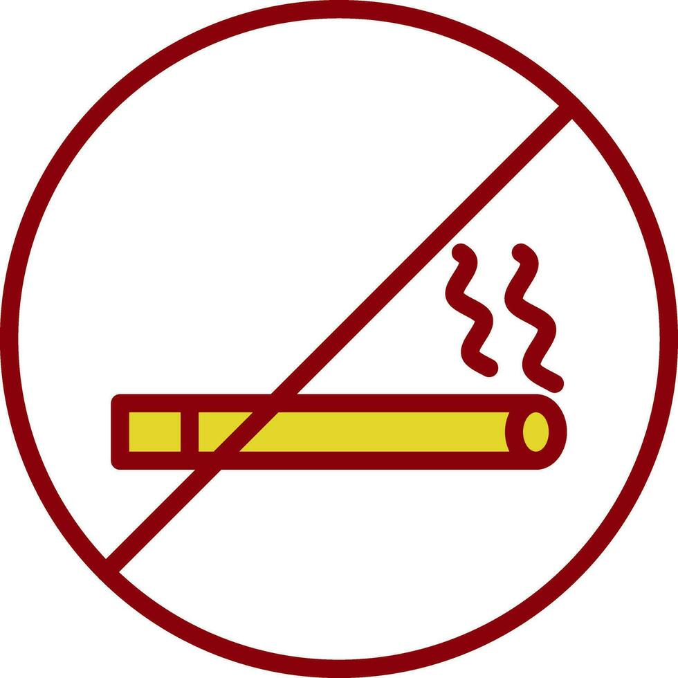 no tabacco vettore icona design